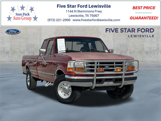Bright Red 1997 Ford F-250 Pickup Truck 4-Speed Automatic