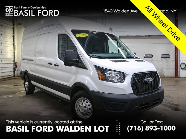 Oxford White 2025 Ford Transit Cargo Van All-Wheel Drive