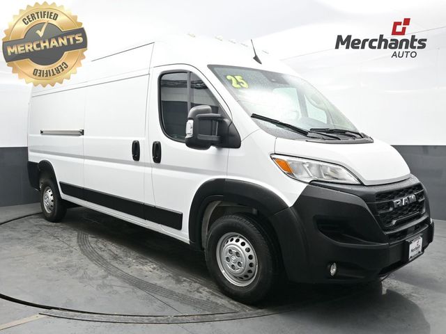Bright White Clearcoat 2025 RAM ProMaster 2500 Tradesman 159 High Roof Cargo Van FWD Van Front-Wheel Drive 9-Speed Automatic