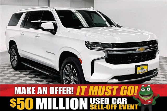 Summit White 2024 Chevrolet Suburban SUV / Crossover Four-Wheel Drive 10-Speed Automatic