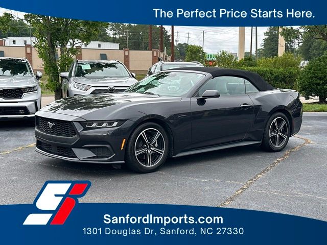 Gray Metallic 2024 Ford Mustang Convertible Rear-Wheel Drive Automatic
