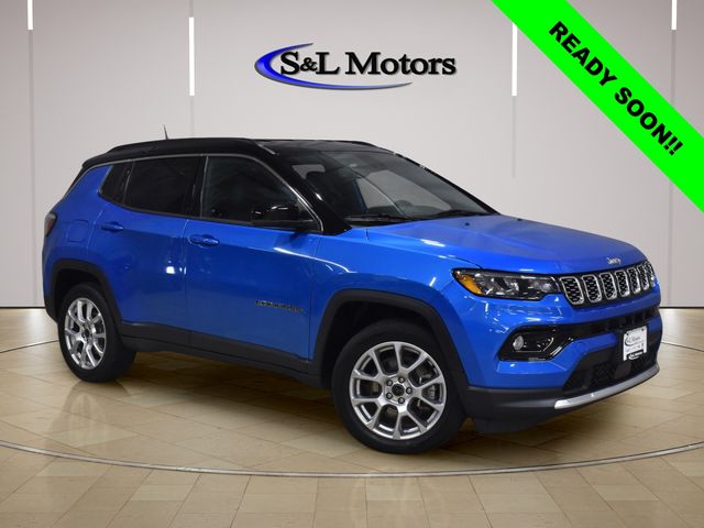 Hydro Blue Pearlcoat 2025 Jeep Compass SUV / Crossover Four-Wheel Drive 8-Speed Automatic