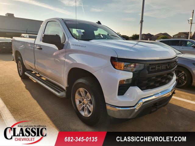 Summit White 2025 Chevrolet Silverado 1500 Pickup Truck 4X2 Automatic