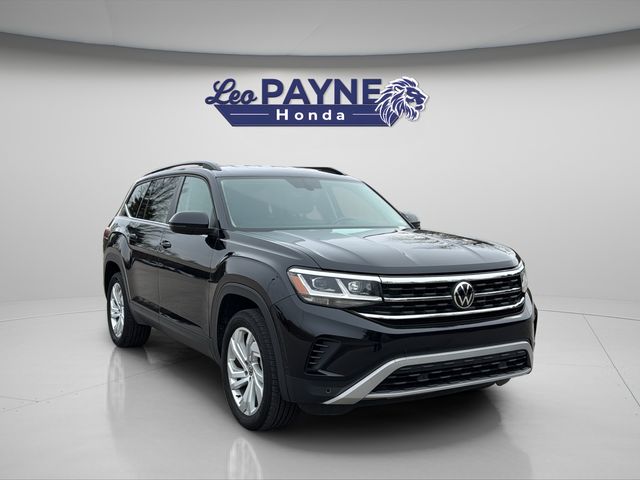 Deep Black Pearl 2021 Volkswagen Atlas V6 SE FWD with Technology SUV / Crossover Front-Wheel Drive 8-Speed Automatic