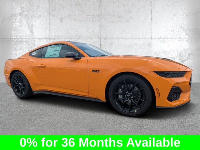 Orange 2026 Ford Mustang Coupe Rear-Wheel Drive 6-Speed Manual