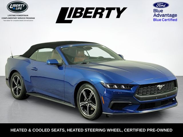 Atlas Blue Metallic 2024 Ford Mustang Convertible Rear-Wheel Drive Automatic