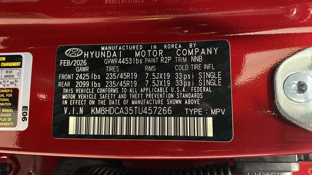 New 2026 Ultimate Red Metallic Hyundai SEL Premium image 31