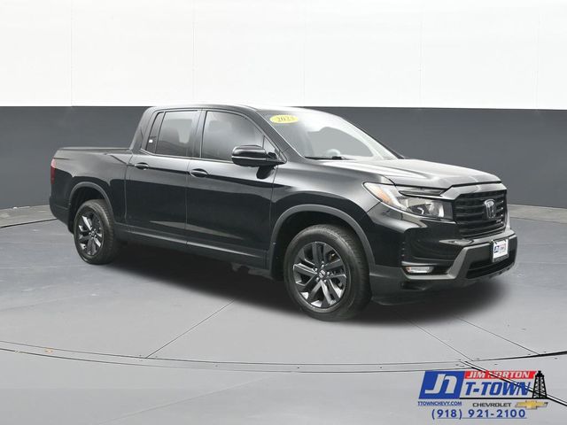 Black 2023 Honda Ridgeline Pickup Truck All-Wheel Drive 9-Speed Automatic
