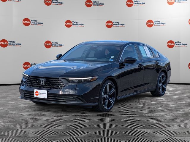 Canyon River Blue Met 2025 Honda Accord Hybrid Sport FWD Sedan Front-Wheel Drive Continuously Variable Transmission