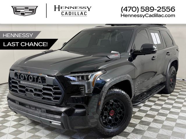 Midnight Black Metallic 2025 Toyota Sequoia TRD Pro 4WD SUV / Crossover Four-Wheel Drive Automatic
