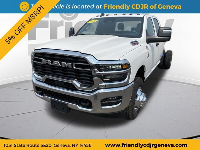 Bright White Clearcoat 2026 RAM 3500 Chassis Pickup Truck Four-Wheel Drive 8-Speed Automatic