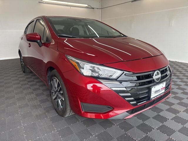 Red (Scarlet) 2025 Nissan Versa SV FWD Sedan Front-Wheel Drive Continuously Variable Transmission