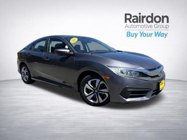 Gray (Modern Steel Metallic) 2018 Honda Civic Sedan Front-Wheel Drive Continuously Variable Transmission