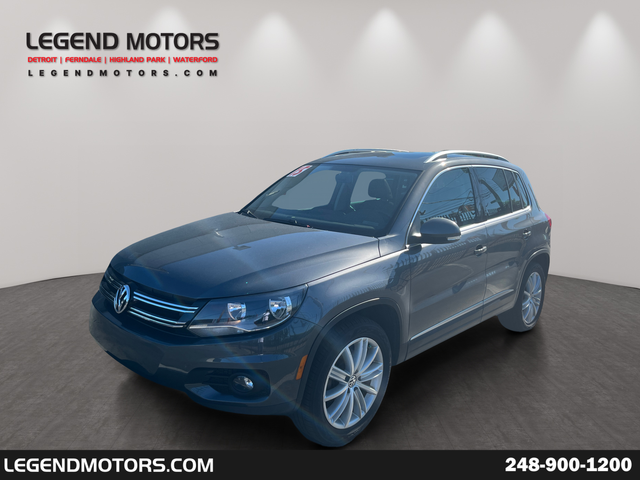 Pepper / Gray 2015 Volkswagen Tiguan SE SUV / Crossover Front-Wheel Drive 6-Speed Automatic
