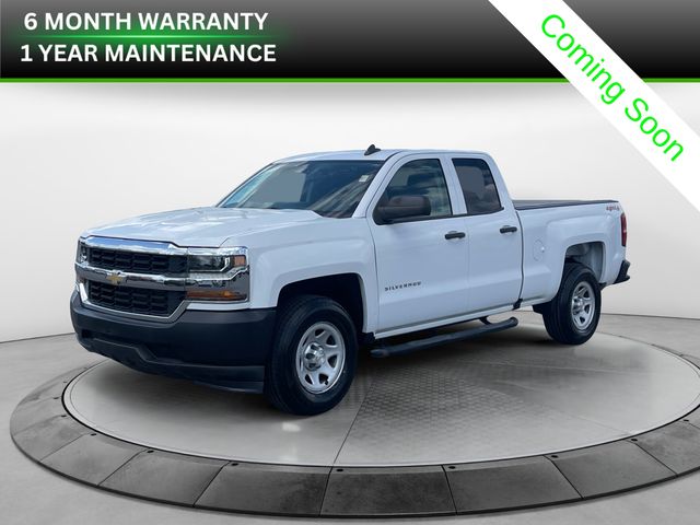 Summit White 2016 Chevrolet Silverado 1500 LS Double Cab 4WD Pickup Truck Four-Wheel Drive 6-Speed Automatic Overdrive