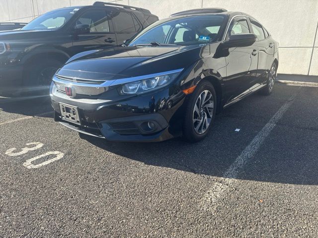 Crystal Black Pearl 2018 Honda Civic Sedan Front-Wheel Drive Continuously Variable Transmission