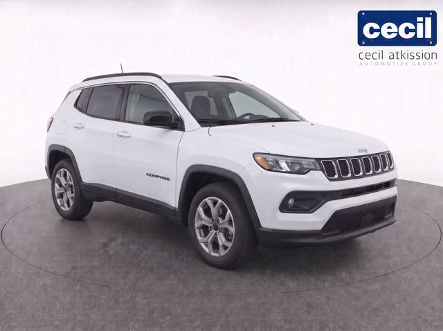 Bright White Clearcoat 2025 Jeep Compass SUV / Crossover Four-Wheel Drive 8-Speed Automatic