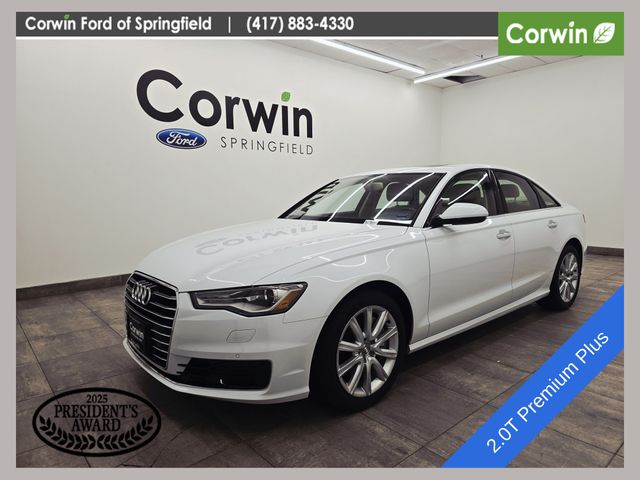 Glacier White 2016 Audi A6 2.0T quattro Premium Plus Sedan AWD Sedan All-Wheel Drive 8-Speed Automatic