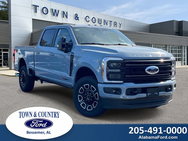 Glacier Gray Metallic Tri-Coat 2026 Ford F-250 Super Duty Platinum Crew Cab 4WD Pickup Truck Four-Wheel Drive Automatic