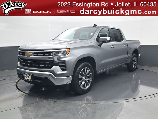 Sterling Gray Metallic 2023 Chevrolet Silverado 1500 LT Crew Cab 4WD Pickup Truck Four-Wheel Drive 8-Speed Automatic