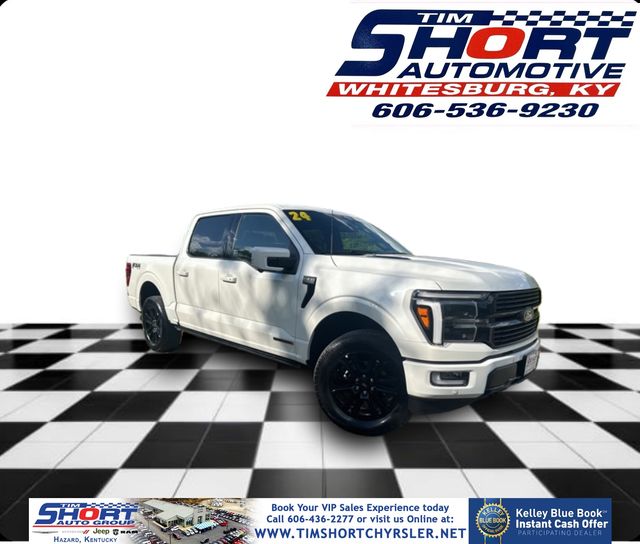 White Metallic 2024 Ford F-150 Pickup Truck Four-Wheel Drive Automatic