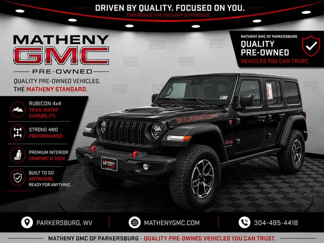 Black Clearcoat 2024 Jeep Wrangler SUV / Crossover Four-Wheel Drive 8-Speed Automatic