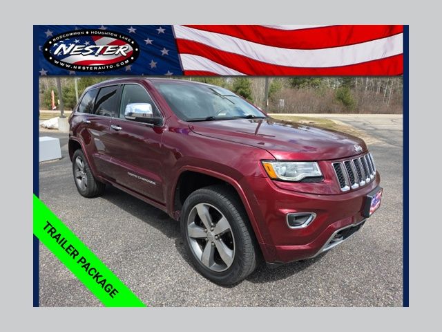 Velvet Red Pearlcoat 2016 Jeep Grand Cherokee Overland 4WD SUV / Crossover Four-Wheel Drive 8-Speed Automatic