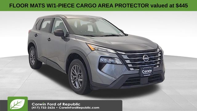 Gray (Gun Metallic) 2024 Nissan Rogue S AWD SUV / Crossover All-Wheel Drive Continuously Variable Transmission