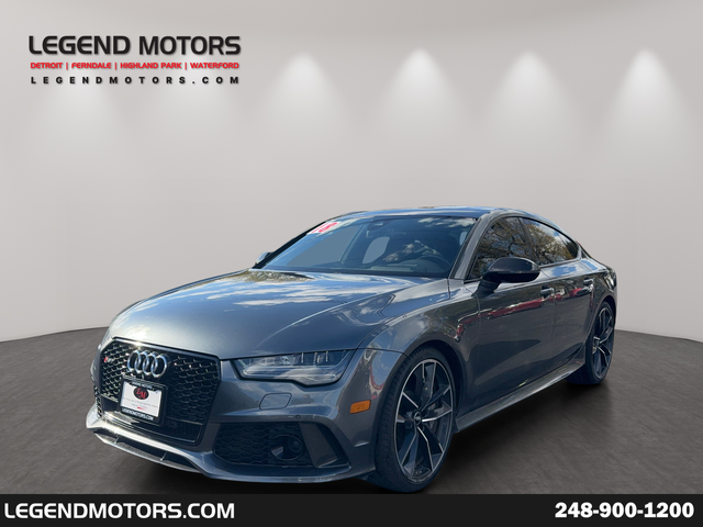 Daytona Gray Pearl 2018 Audi RS 7 4.0T quattro Performance AWD Sedan All-Wheel Drive 8-Speed Automatic