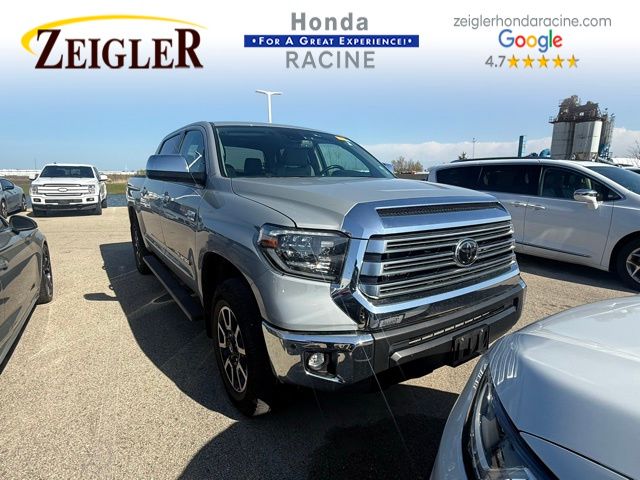 Gray 2021 Toyota Tundra Limited CrewMax 4WD Pickup Truck Four-Wheel Drive 6-Speed Automatic