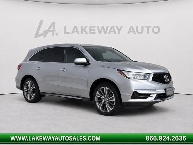 Silver 2018 Acura MDX SUV / Crossover Front-Wheel Drive 9-Speed Automatic