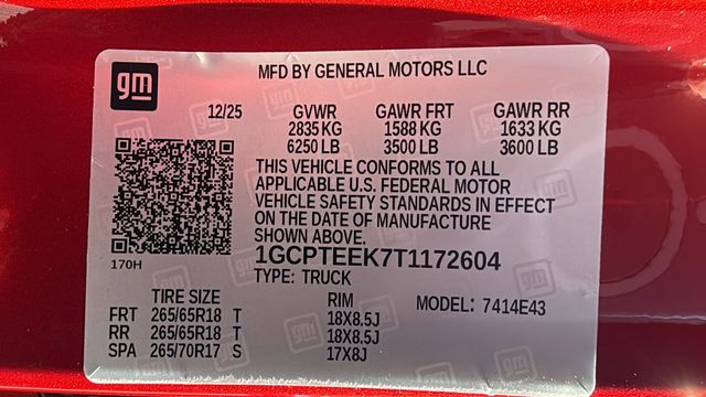 new 2026 Chevrolet Colorado car, priced at $45,680