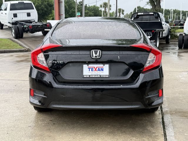 2016 Honda Civic LX Black at Texan Dodge Chrysler Jeep Ram