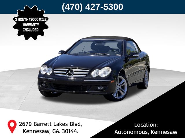 Black 2007 Mercedes-Benz CLK 350 Cabriolet Convertible Rear-Wheel Drive 7-Speed Automatic Overdrive