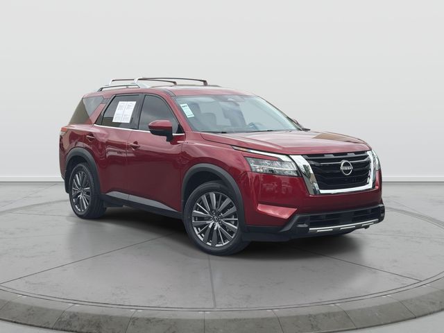Red (Scarlet Ember Tintcoat) 2023 Nissan Pathfinder SUV / Crossover Front-Wheel Drive 9-Speed Automatic