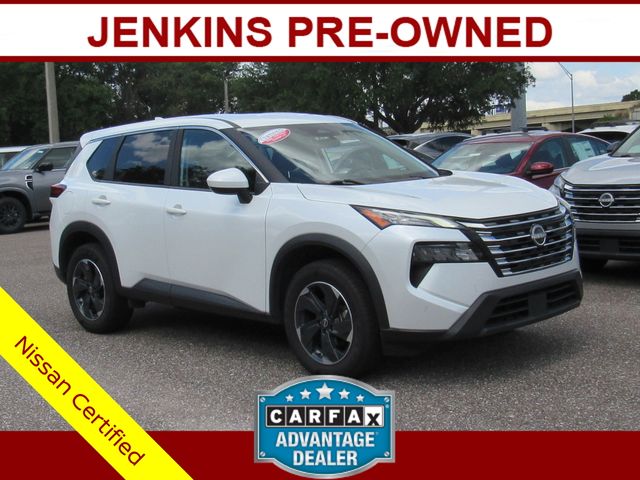 Everest White Pearl 2024 Nissan Rogue SUV / Crossover All-Wheel Drive Continuously Variable Transmission