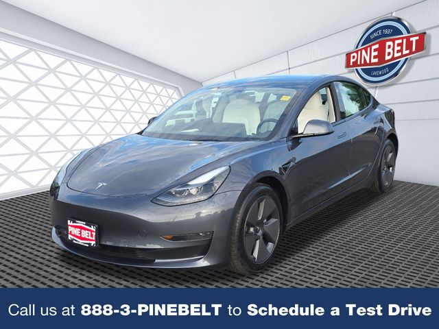 Midnight Silver Metallic 2023 Tesla Model 3 Sedan Rear-Wheel Drive 1-Speed Automatic