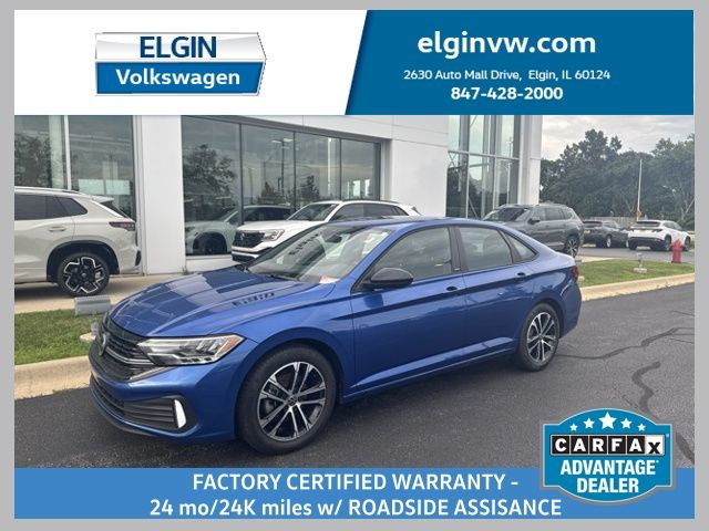 Rising Blue Metallic 2024 Volkswagen Jetta Sedan Front-Wheel Drive 8-Speed Automatic