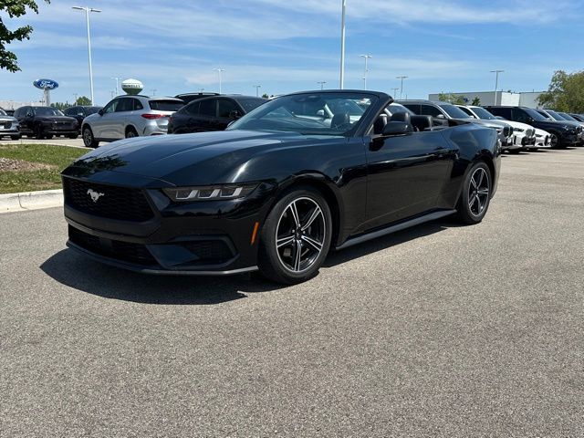 Shadow Black 2024 Ford Mustang EcoBoost Premium Convertible RWD Convertible Rear-Wheel Drive Automatic