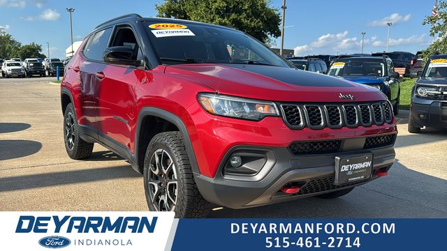 Red Hot Pearlcoat 2025 Jeep Compass SUV / Crossover Four-Wheel Drive 8-Speed Automatic