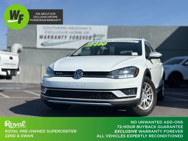 Pure White 2019 Volkswagen Golf Alltrack S 4Motion AWD Wagon All-Wheel Drive 6-Speed Dual Clutch
