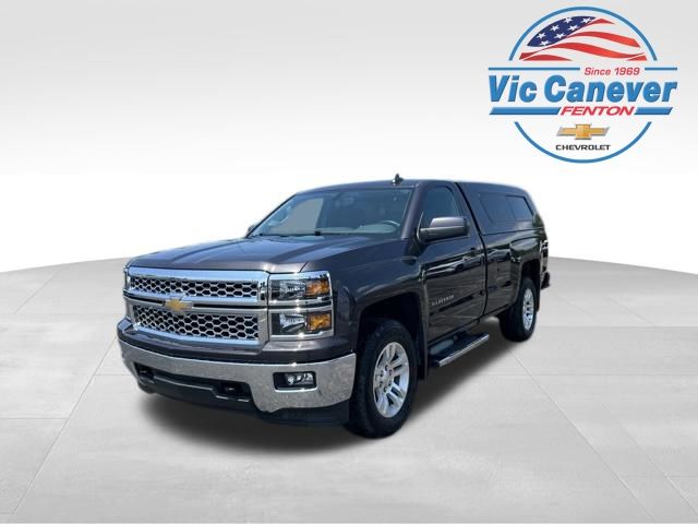 Gray (Tungsten Metallic) 2015 Chevrolet Silverado 1500 Pickup Truck Four-Wheel Drive 6-Speed Automatic Overdrive