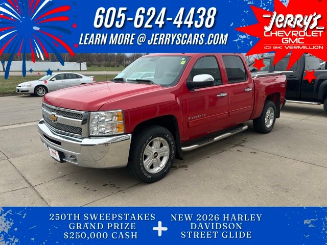 Victory Red 2013 Chevrolet Silverado 1500 LT Crew Cab 4WD Pickup Truck Four-Wheel Drive 6-Speed Automatic Overdrive