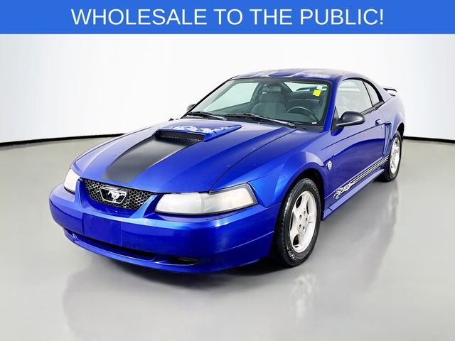 Azure Blue 2004 Ford Mustang Coupe Rear-Wheel Drive 4-Speed Automatic Overdrive
