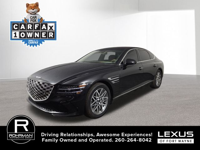 Vik Black 2025 Genesis G80 2.5T AWD Sedan All-Wheel Drive 8-Speed Automatic