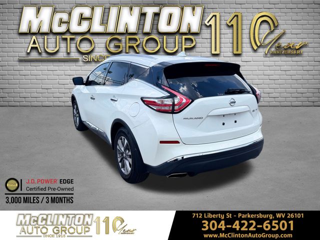 2018 White Nissan Murano SL AWD SUV