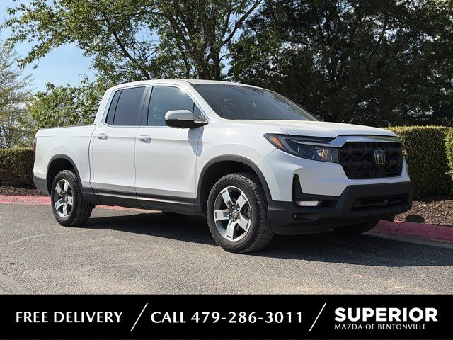 Platinum White Pearl 2024 Honda Ridgeline RTL AWD Pickup Truck All-Wheel Drive 9-Speed Automatic