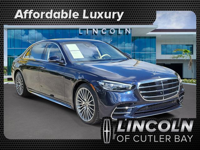 Nautical Blue Metallic 2022 Mercedes-Benz S-Class S 580 4MATIC AWD Sedan All-Wheel Drive 9-Speed Automatic