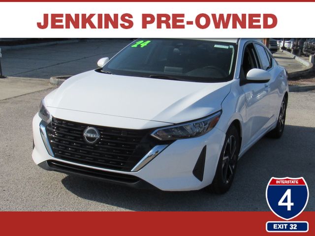 White (Fresh Powder) 2024 Nissan Sentra Sedan Front-Wheel Drive Continuously Variable Transmission