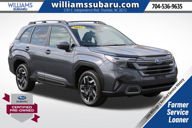 Gray Metallic 2025 Subaru Forester SUV / Crossover All-Wheel Drive Continuously Variable Transmission